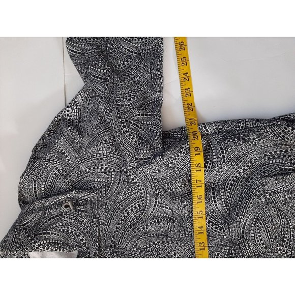 Weekends By Chico's Blue Top with pockets High Collar Size 2 Casual Classic - Picture 10 of 12